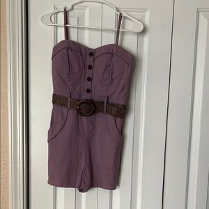 Philosophy Purple Women's Shorts Romper